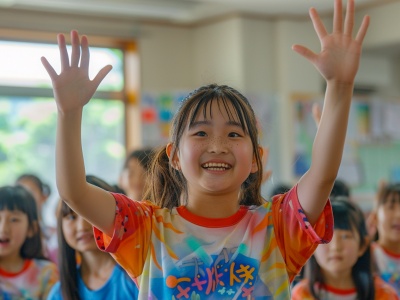 町田市のキッズダンススクールMIRACLEの近くの小学校の女子児童